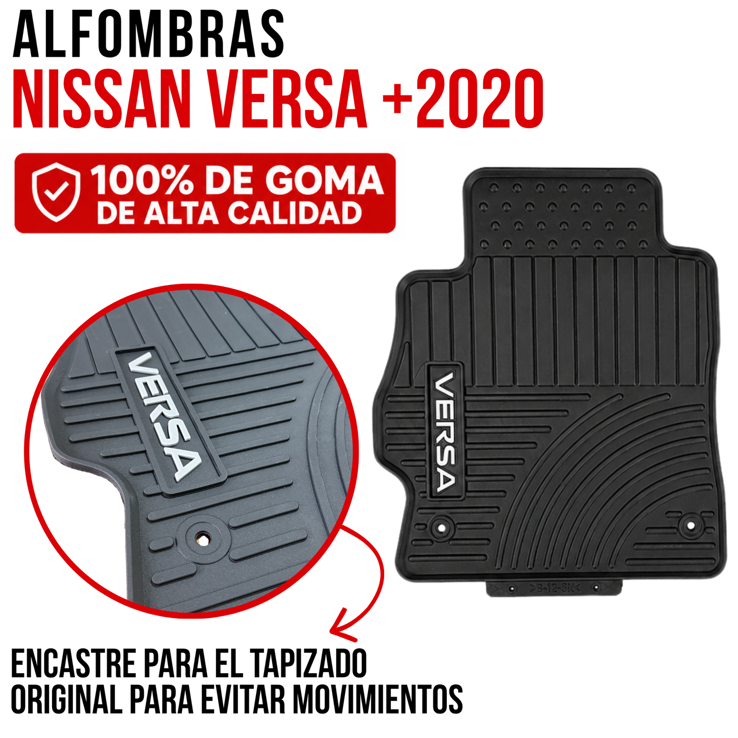 Juego alfombra Nissan Versa +2020 especificas originales