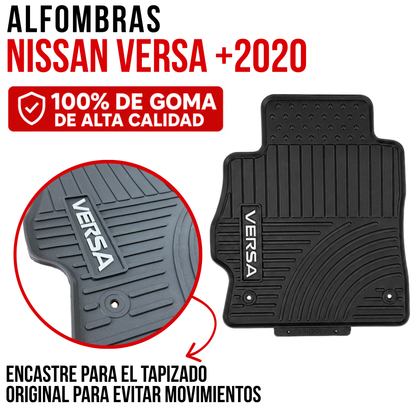 Juego alfombra Nissan Versa +2020 especificas originales