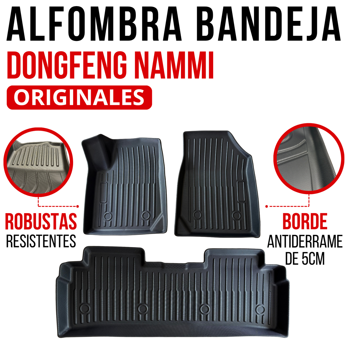 Alfombra Dongfeng Nammi Juego Bandeja Rígida 5d Original auto