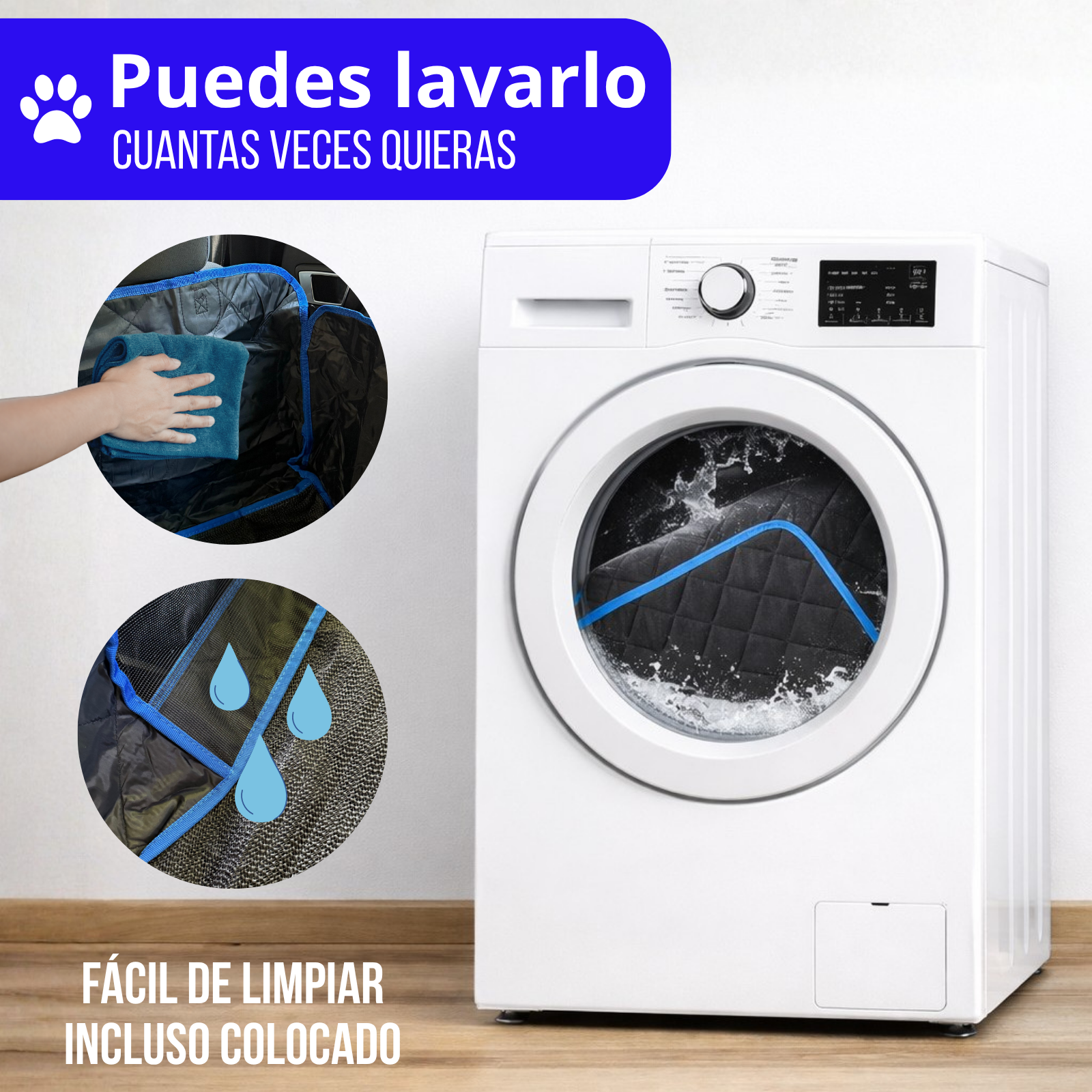 Funda Cubre Asiento Auto Protector Impermeable Mascotas