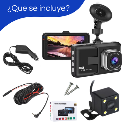 Cámara Para Auto Dashcam Grabadora Retrovisor Cámara Trasera