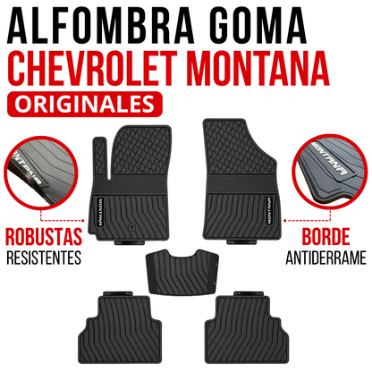 Alfombra Chevrolet Montana Bandeja En Goma 5d Alfombra Piso 2022 a 2026