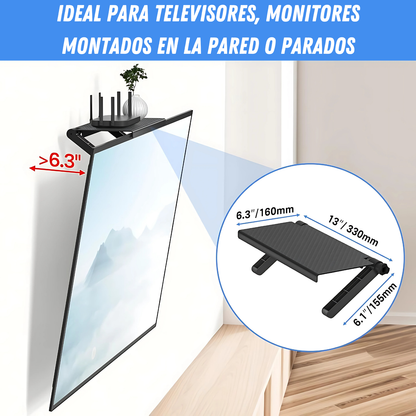 Soporte Para Canalera Tv Soporte Estante Repisa De Televisor