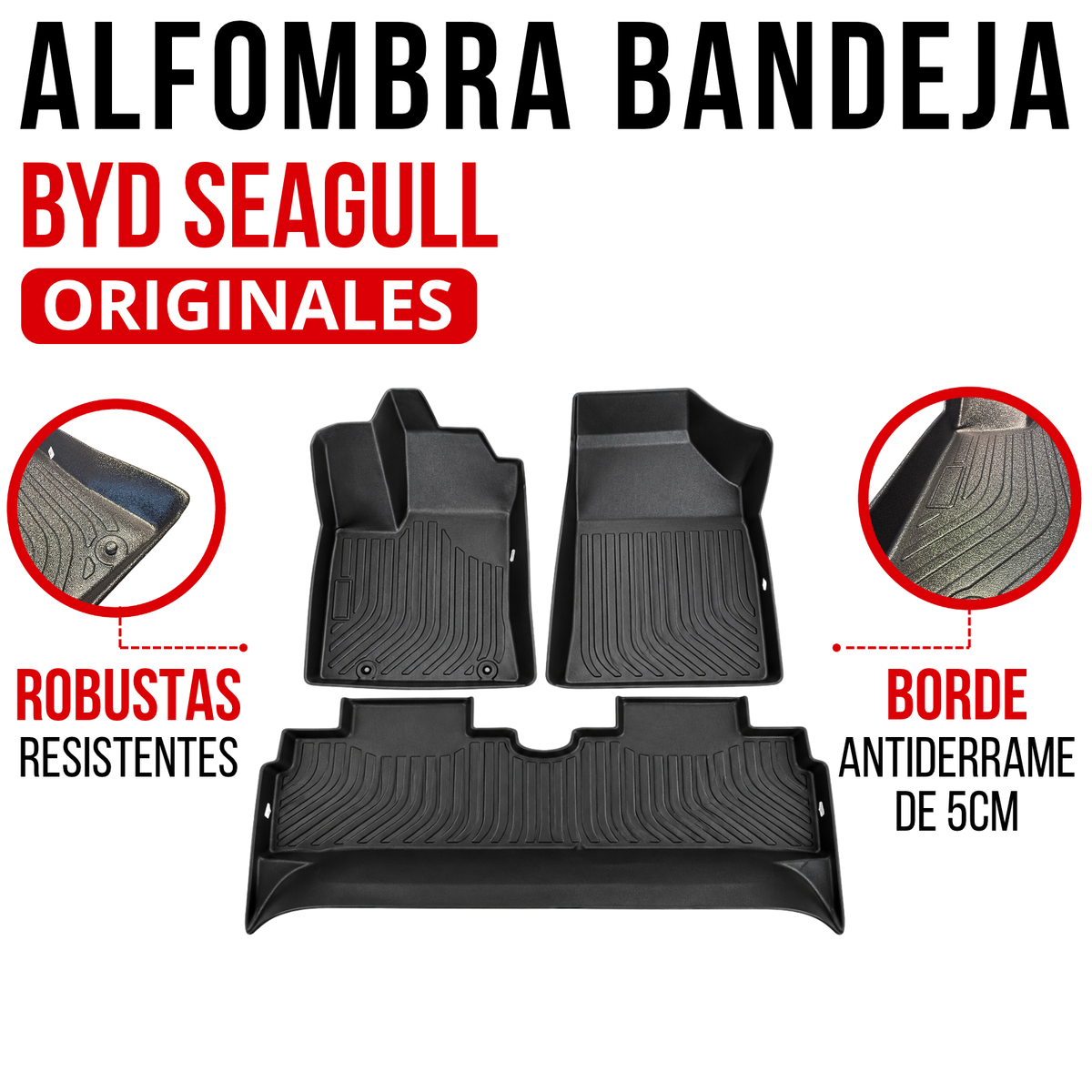 Alfombra Bandeja Rígida Byd Seagull Juego 3d Original Auto