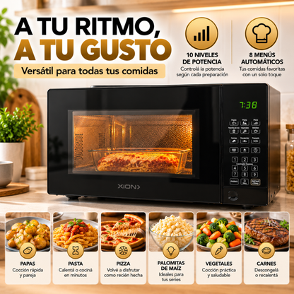 Horno Microondas Digital Para Cocina Xion 20l 700w Negro
