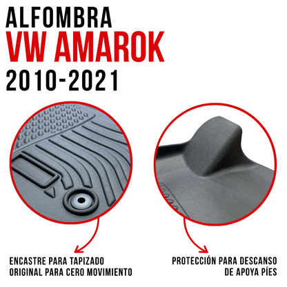 Alfombra Volkswagen Amarok Bandeja Rígida 5d Bandeja De Piso