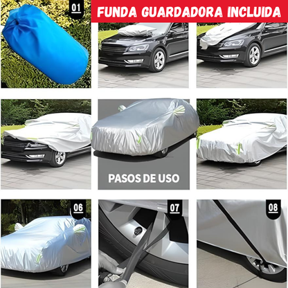 Funda Cubre Auto afelpada Cobertor Protector Lona Impermeable Felpa