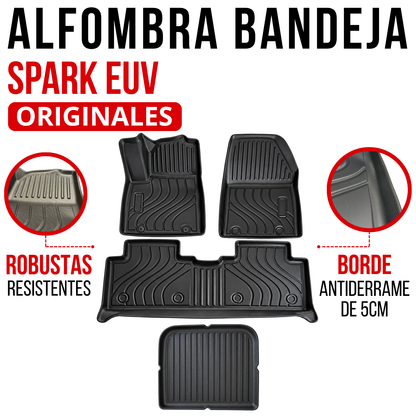 Juego Alfombras Bandeja Rígida 5d Específica Chevrolet Spark Euv