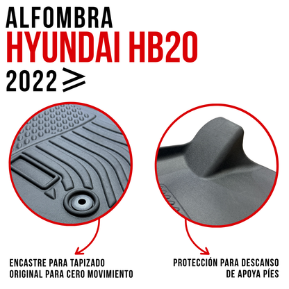 Alfombra HYUNDAI HB20 Bandeja Rígida 5d Bandeja De Piso