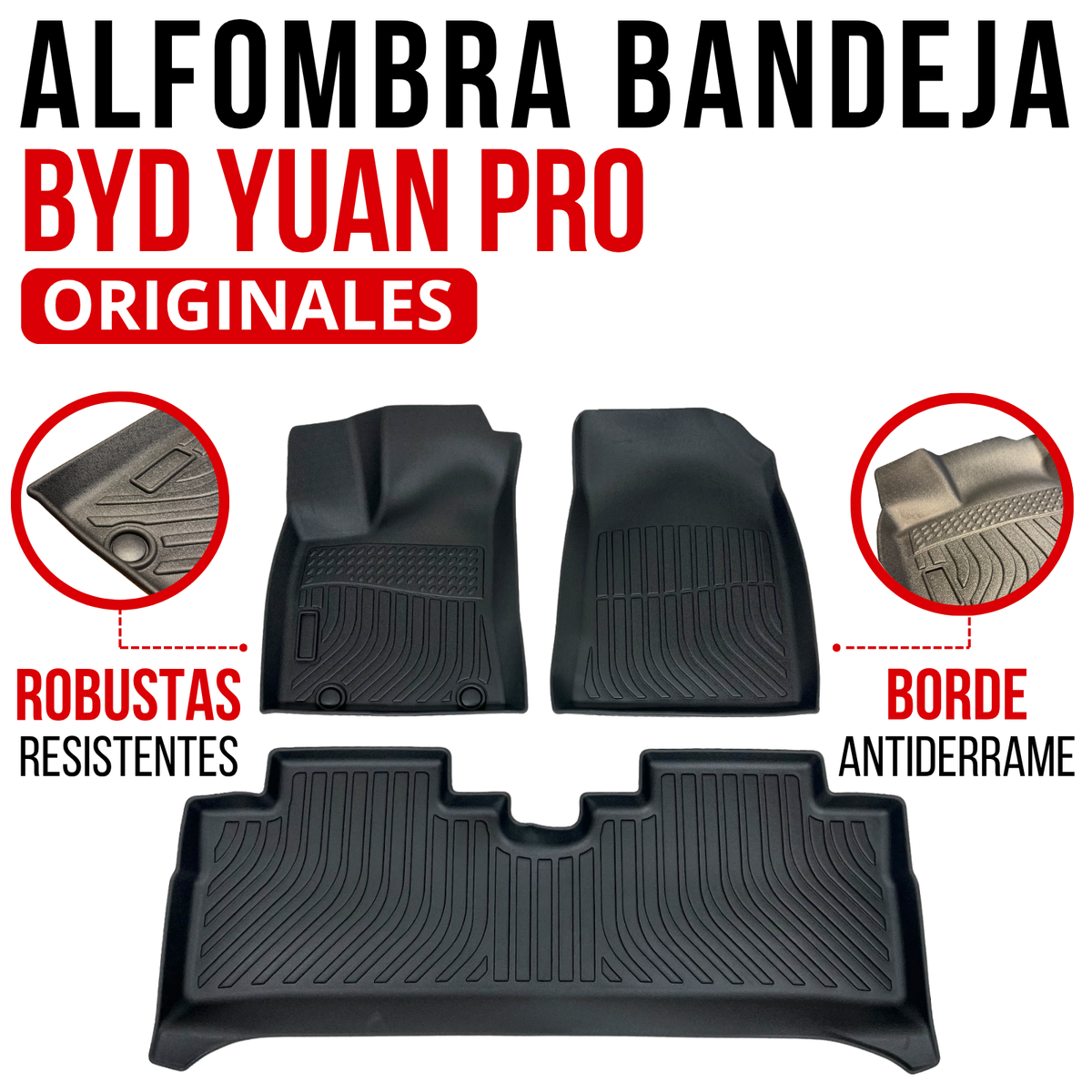 Alfombra Bandeja Rígida Byd Yuan Pro Juego 5d Original Suv