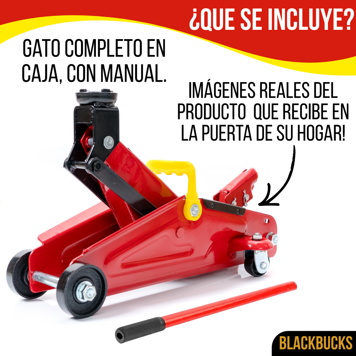 Gato De Carro Hidráulico Para Auto 2 Toneladas Carrito Móvil