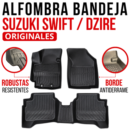 Alfombra Suzuki Dzire - Suzuki Swift Bandeja Rígida 5d Bandeja De Piso Auto
