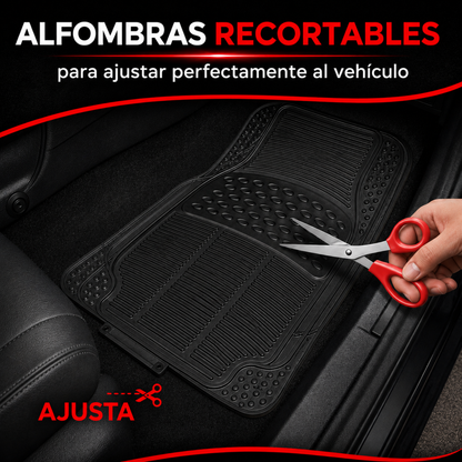 Juego Alfombra Para Auto De Goma Alfombras Universales Autos