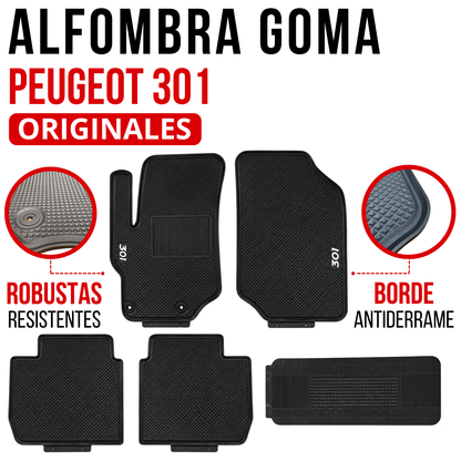 Alfombra Peugeot 301 Set Juego Alfombras En Goma Originales específicas