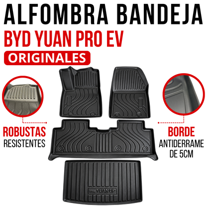 Alfombras Byd Yuan Pro De Bandeja Rígida 5d Alfombra Auto Suv