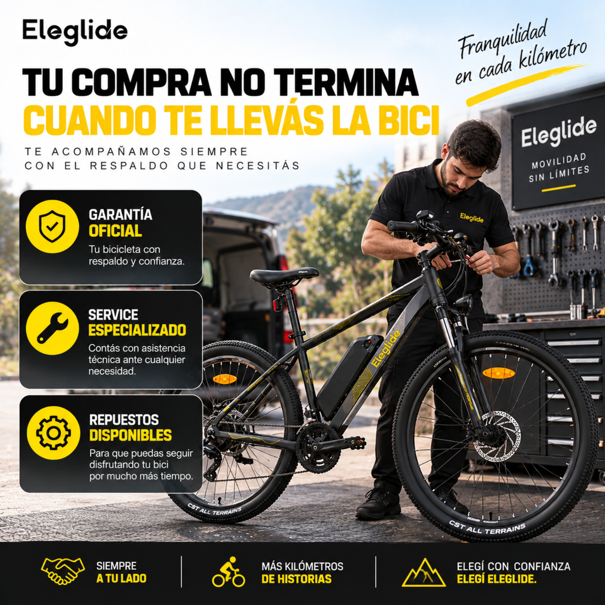 Bicicleta Eléctrica A Batería Con Motor Bici 27.5 Pulgadas