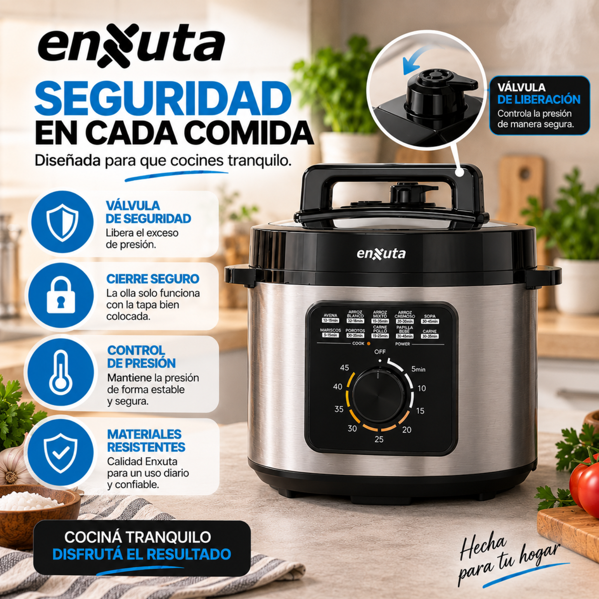 Olla Arrocera A Presión Eléctrica Olla Comida Arroz 1000w