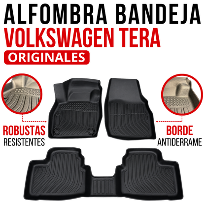 Alfombra Volkswagen Tera Bandeja Rígida 5d Bandeja De Piso Set alfombras TPE