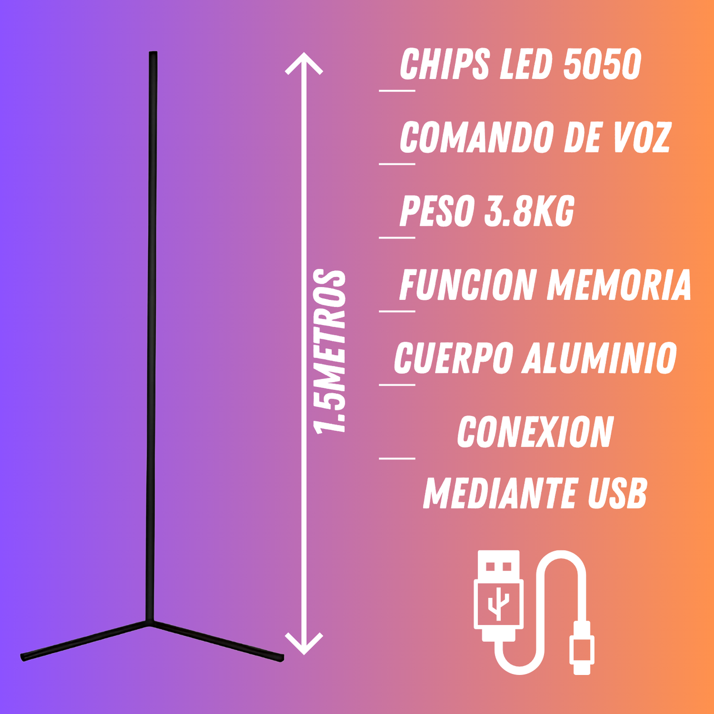 Barra Tira Led Rgb Esquinera Lampara Luces Ambilight Wifi Bt