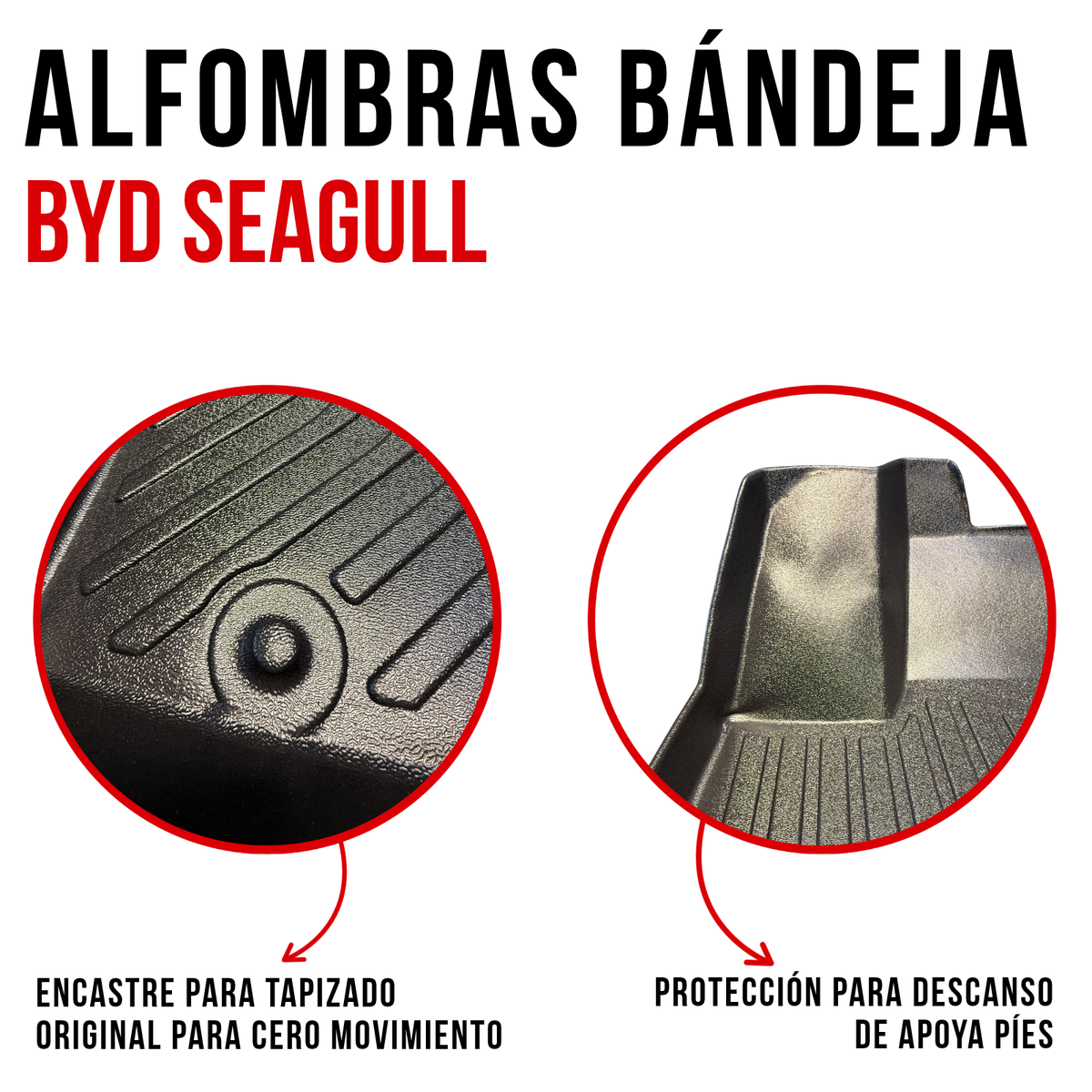 Alfombra Bandeja Rígida Byd Seagull Juego 3d Original Auto