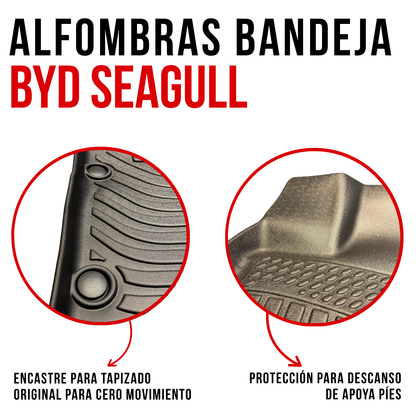 Alfombra Bandeja Rígida Byd Seagull Juego 5d Original Auto