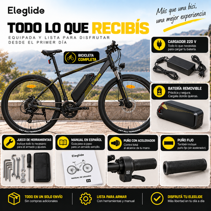 Bicicleta Eléctrica A Batería Con Motor Bici 27.5 Pulgadas