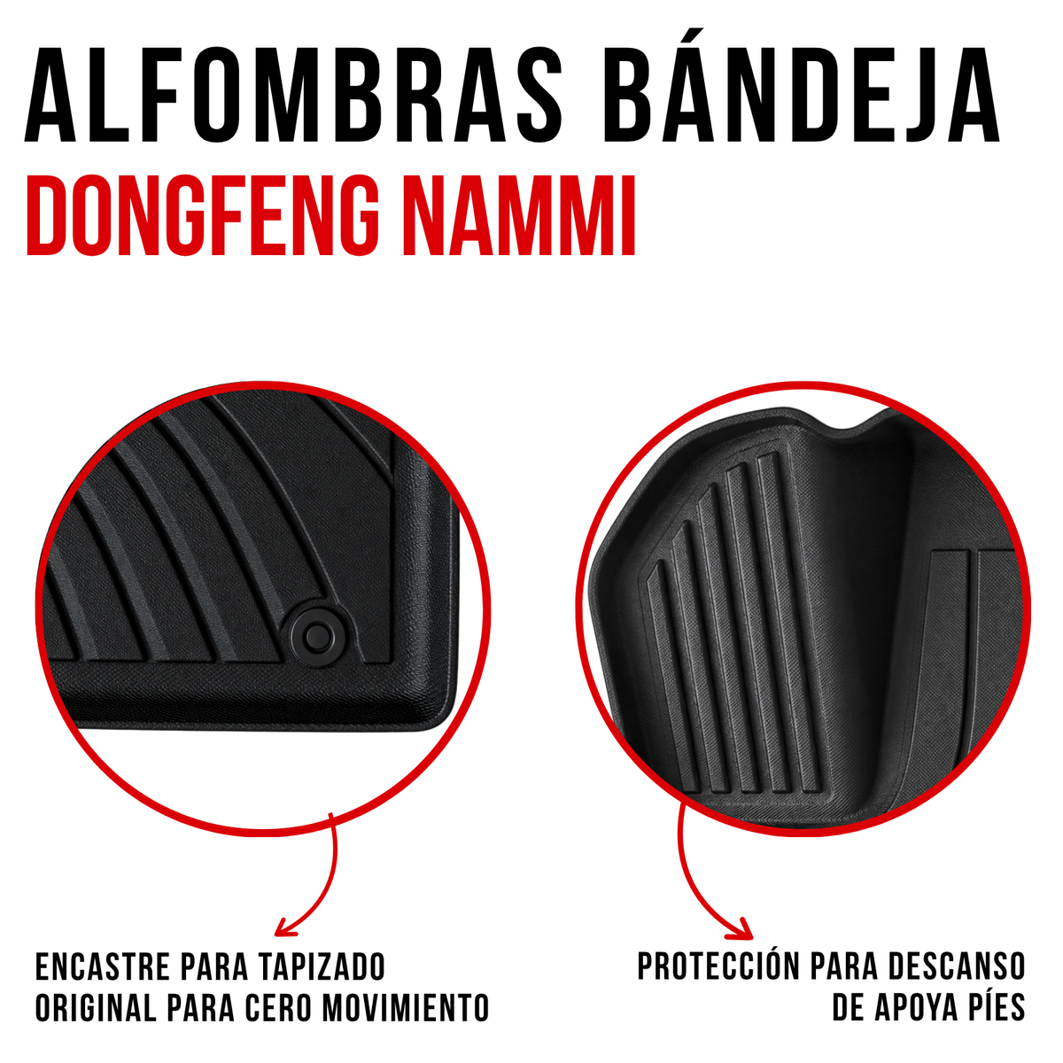 Alfombra Dongfeng Nammi Juego Bandeja Rígida 5d Original auto