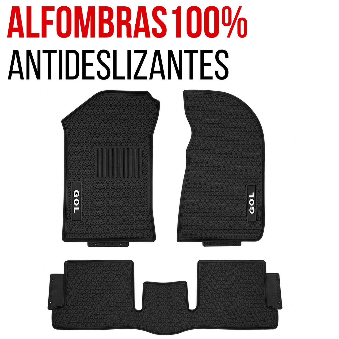 Set Alfombras Auto Volkswagen Gol Juego Especifico En Goma