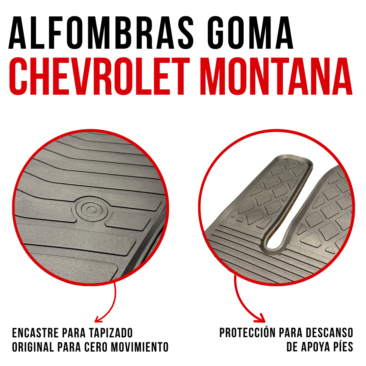 Alfombra Chevrolet Montana Bandeja En Goma 5d Alfombra Piso 2022 a 2026