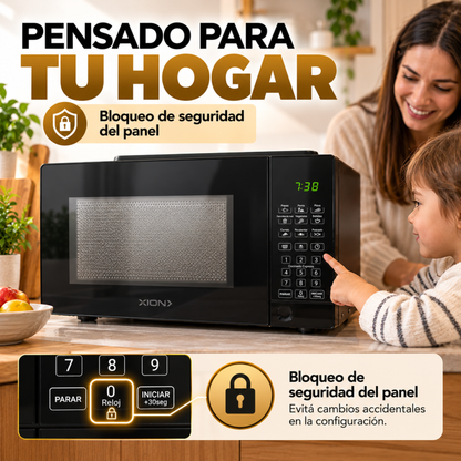 Horno Microondas Digital Para Cocina Xion 20l 700w Negro