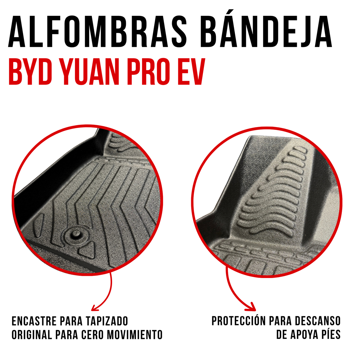 Alfombra Bandeja Rígida Byd Yuan Pro Juego 5d Original Suv