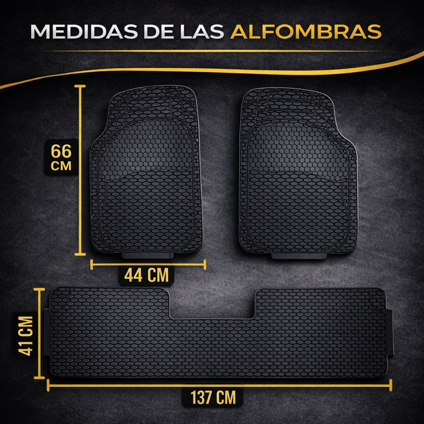 Juego Alfombras Universales Auto Alfombra Baúl Suv Camioneta