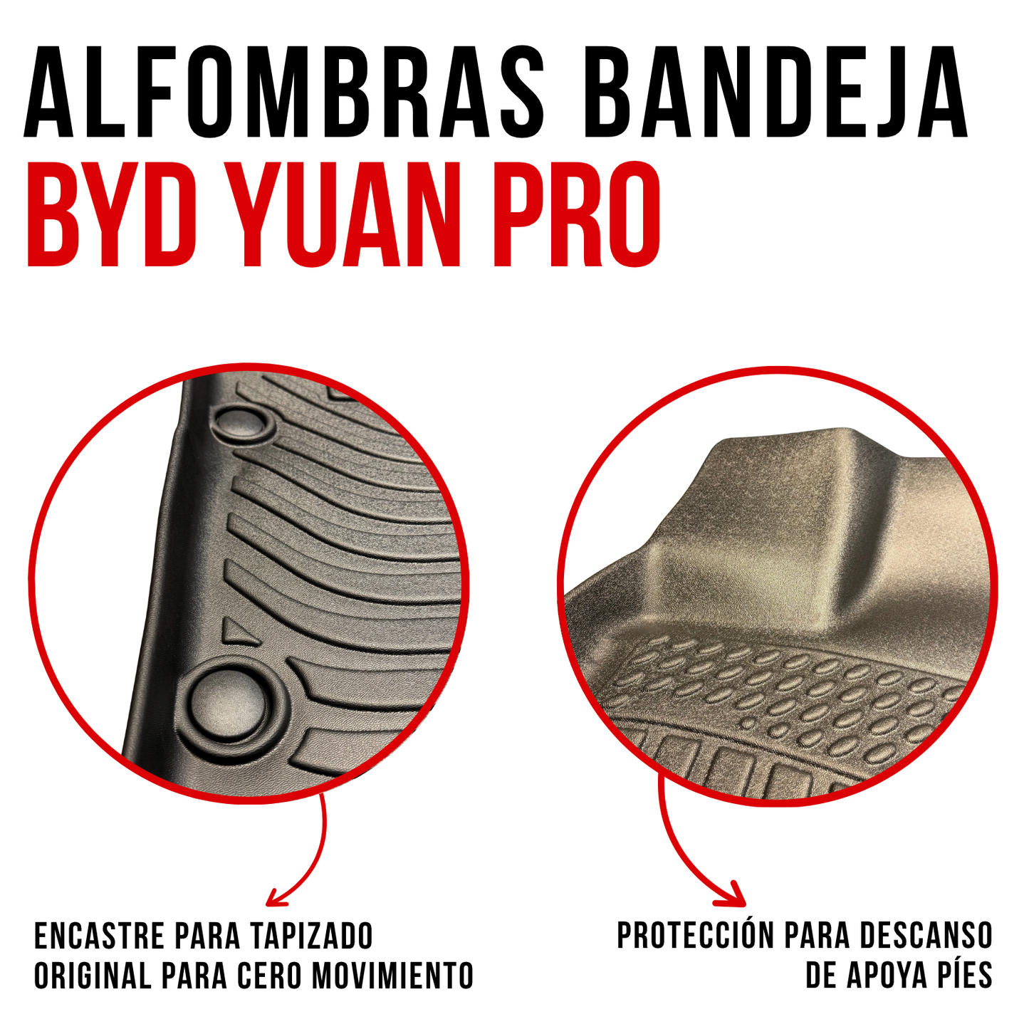 Alfombra Bandeja Rígida Byd Yuan Pro Juego 5d Original Suv