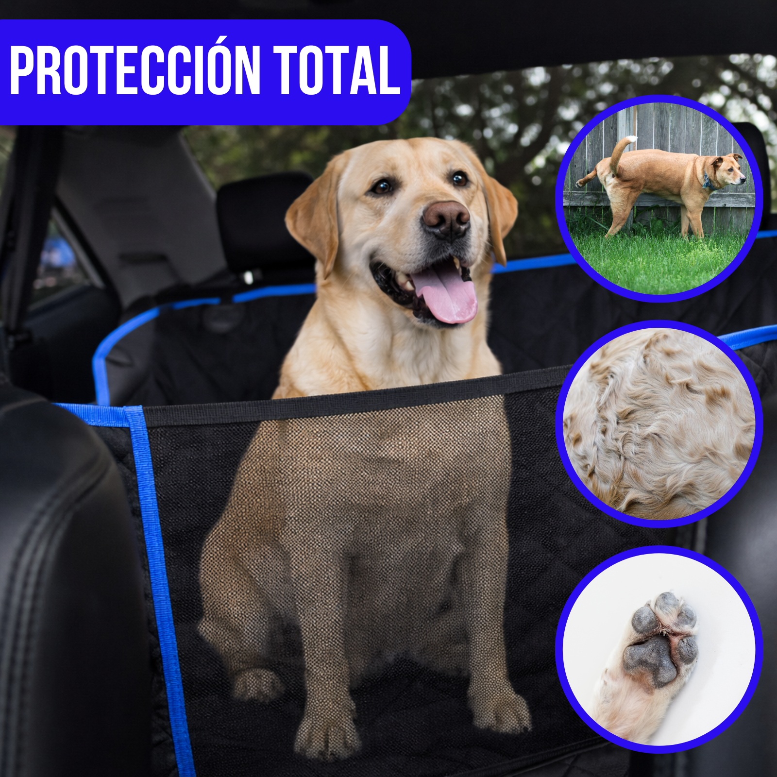Funda Cubre Asiento Auto Protector Impermeable Mascotas