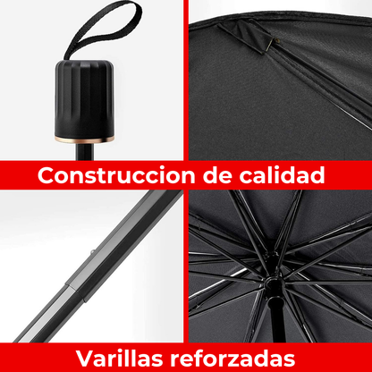 Parasol Para Parabrisas Auto Forma Paragua Enrollable Grande