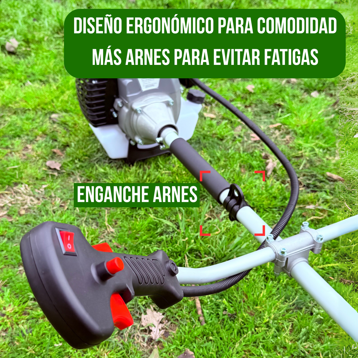 Desmalezadora Cortadora De Pasto Bordeadora A Nafta 52cc Gdx