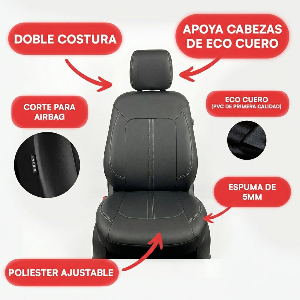FUNDA CUBREASIENTOS ECOCUERO