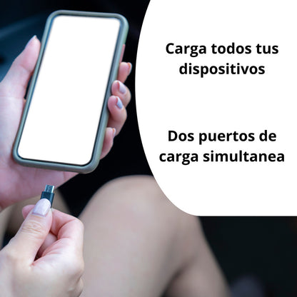 Cargador Para Auto Coche Usb Adaptador Carga Rápida Celular