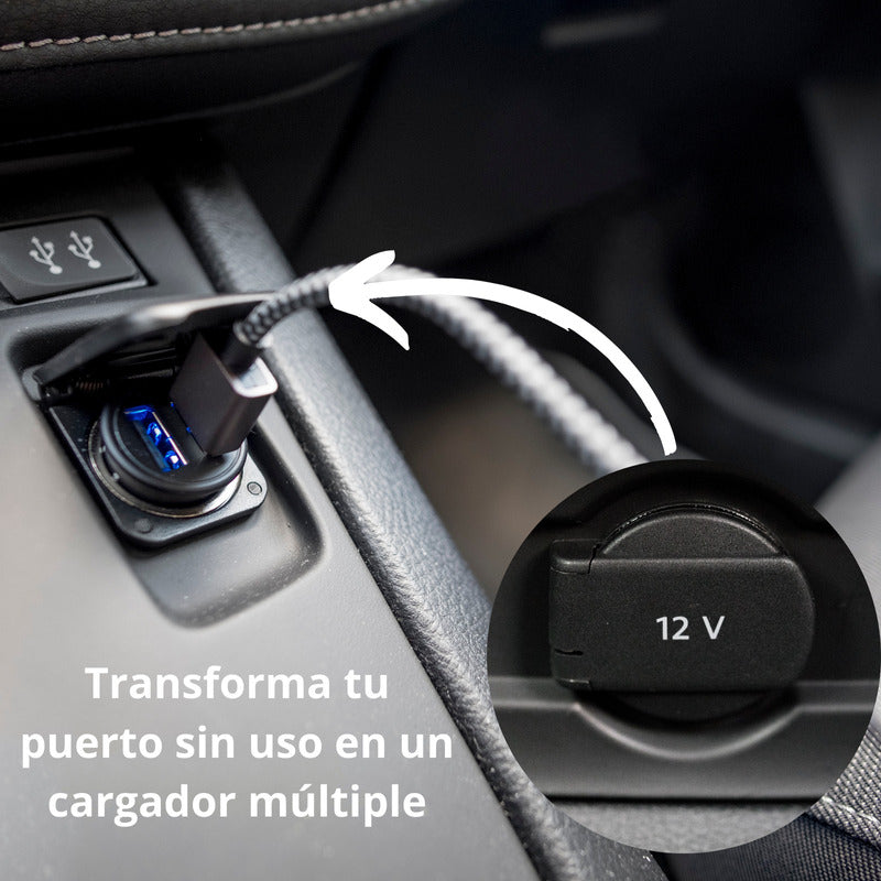 Cargador Para Auto Coche Usb Adaptador Carga Rápida Celular