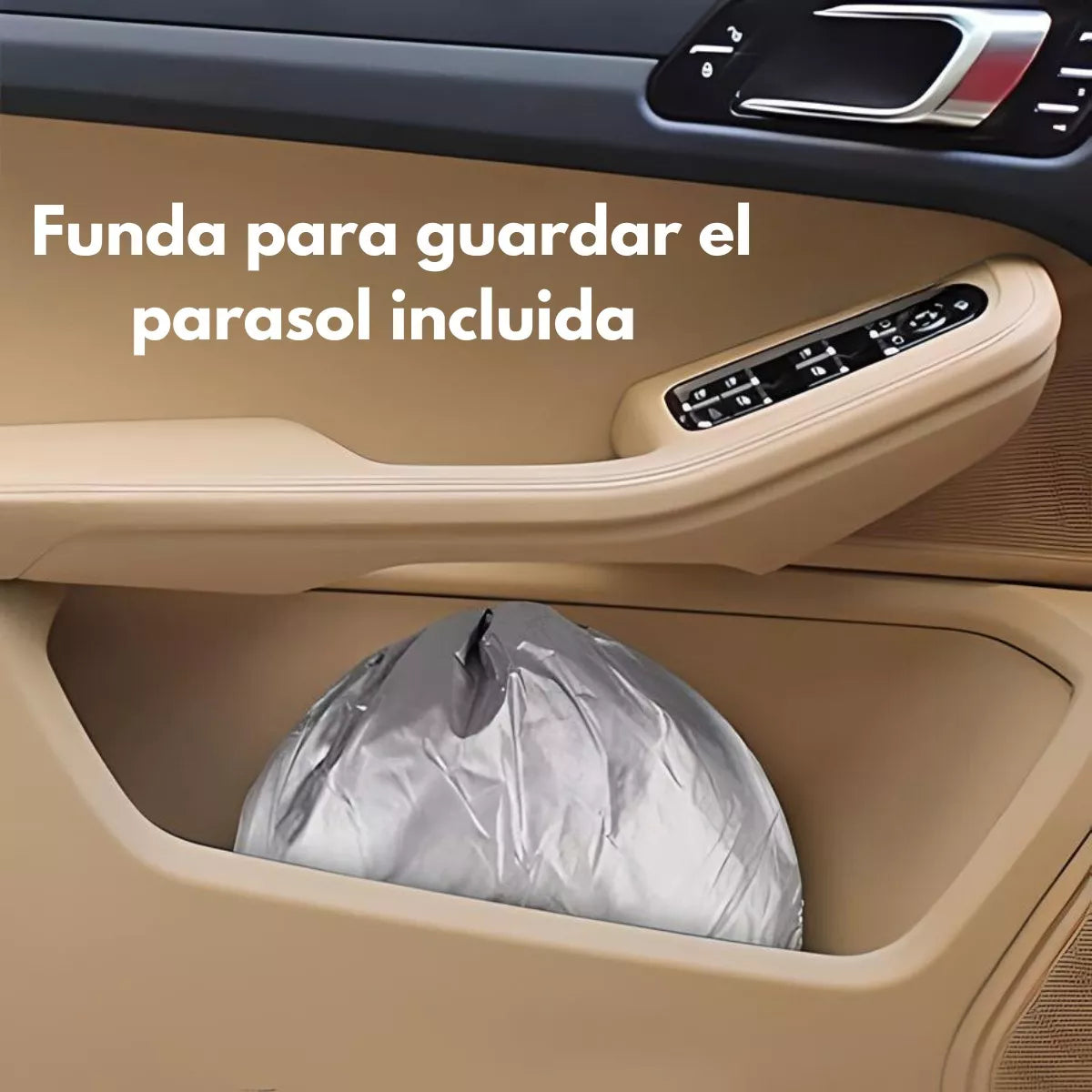 Parasol Para Auto Enrollable Visera Cubre Ventanas Parabrisa