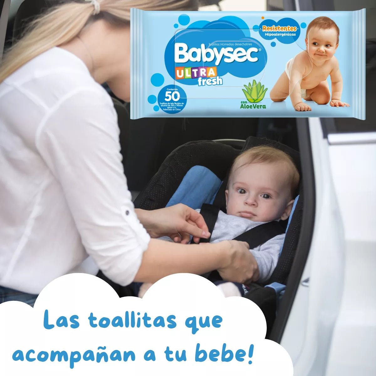 Toallitas Toalla Húmedas Babysec Para Bebe Suaves Pack 300un