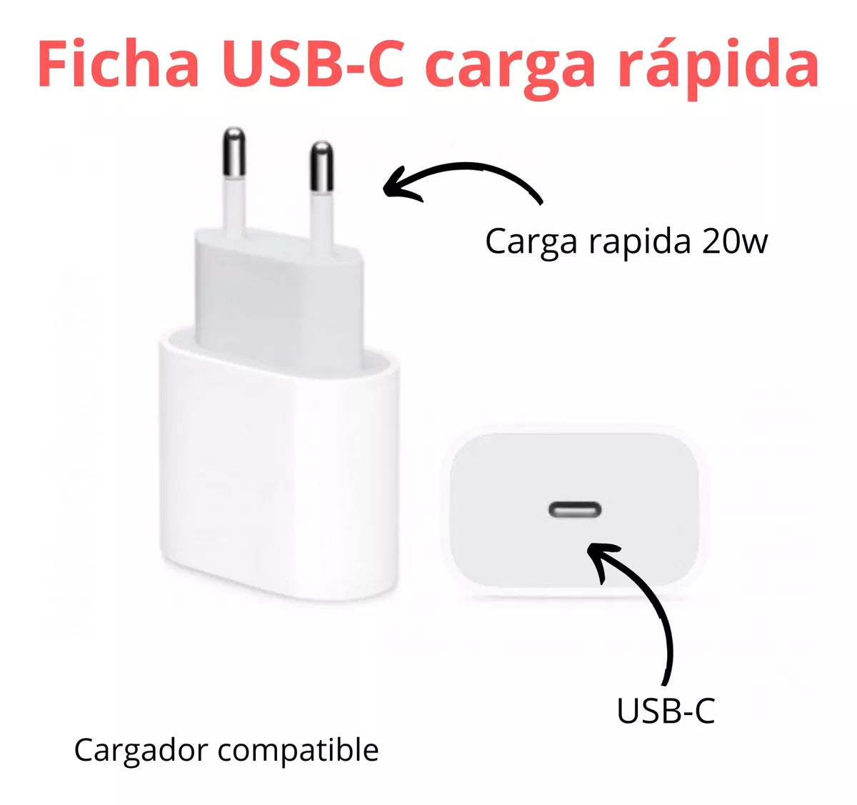 Cargador+cable Para Iphone7 8 Se X Xr Xs 11 12 13 Compatible