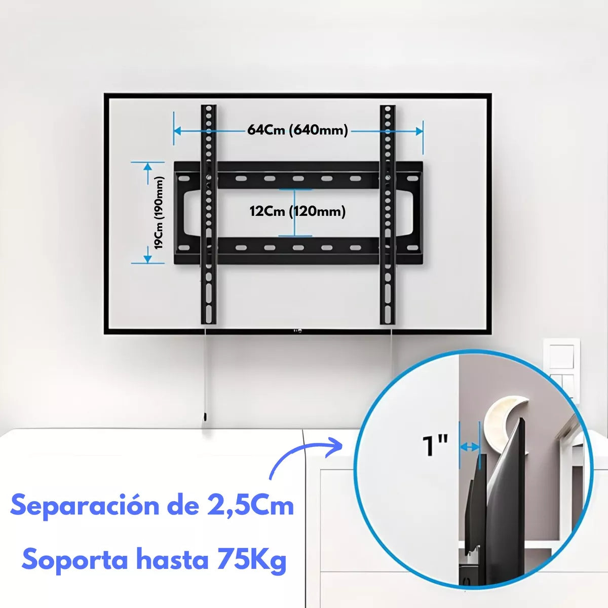 Soporte Para Tv Fijo Grande 40 - 85 Televisor Universal