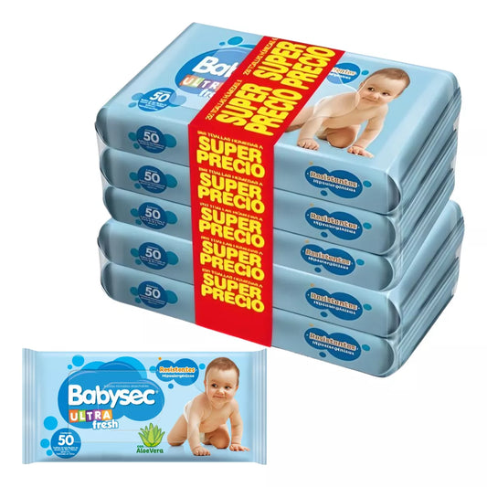 Toallitas Toalla Húmedas Babysec Para Bebe Suaves Pack 300un