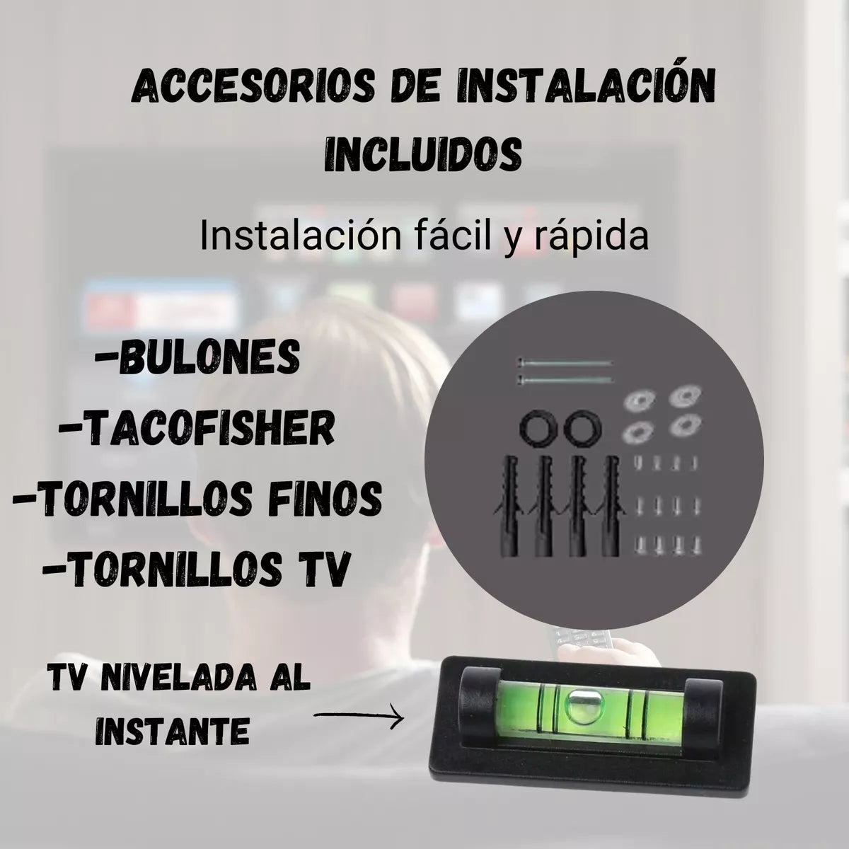 Soporte Para Tv Fijo Grande 40 - 85 Televisor Universal