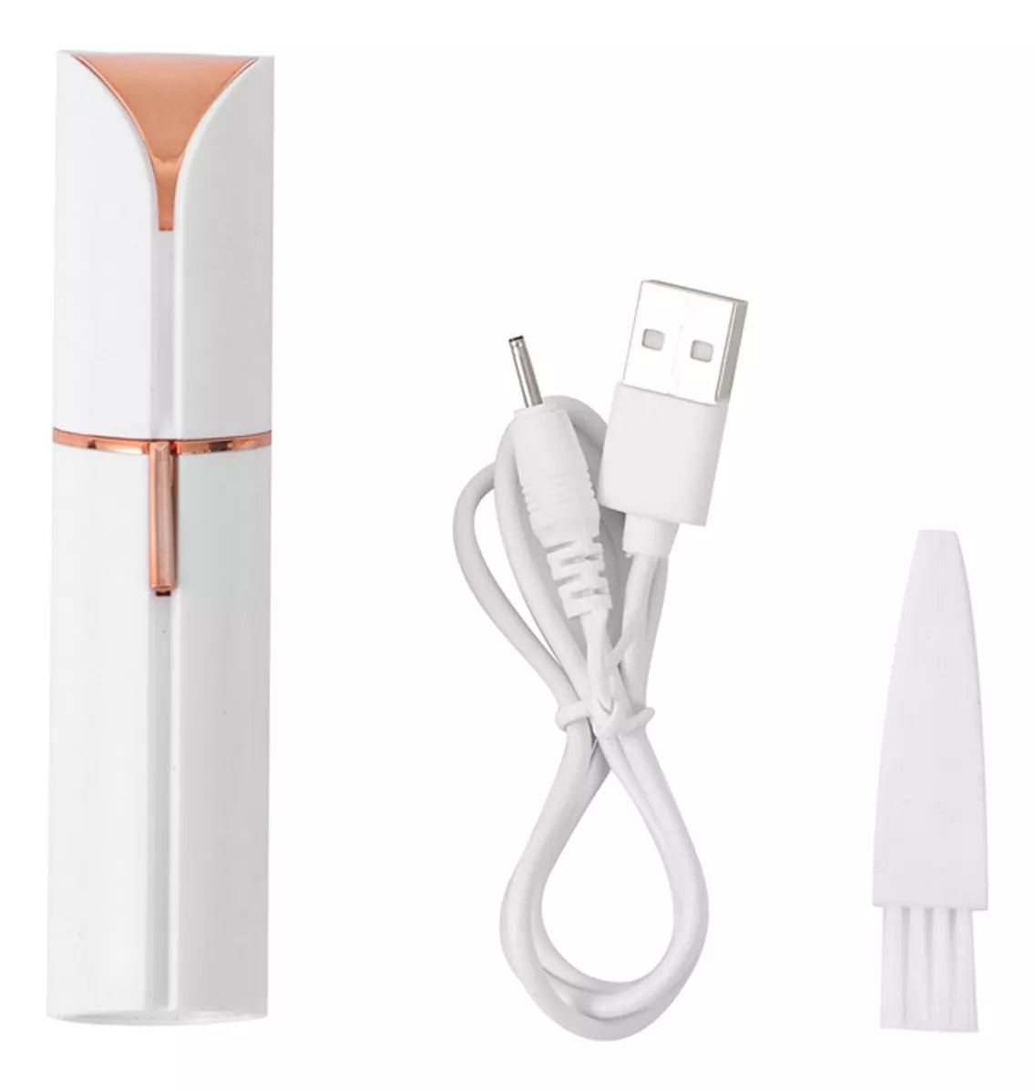 Depiladora Facial Removedor De Vello Sindolor Recargable Usb Color Blanco