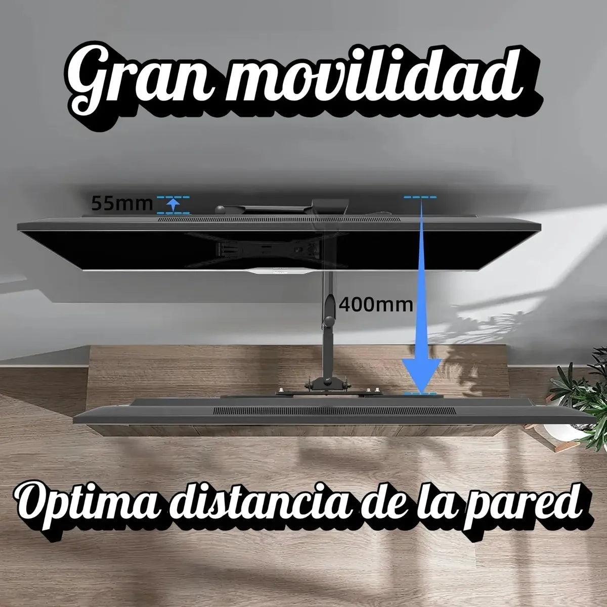 Soporte Tv Televisor Articulado Brazo Móvil Extensible 55