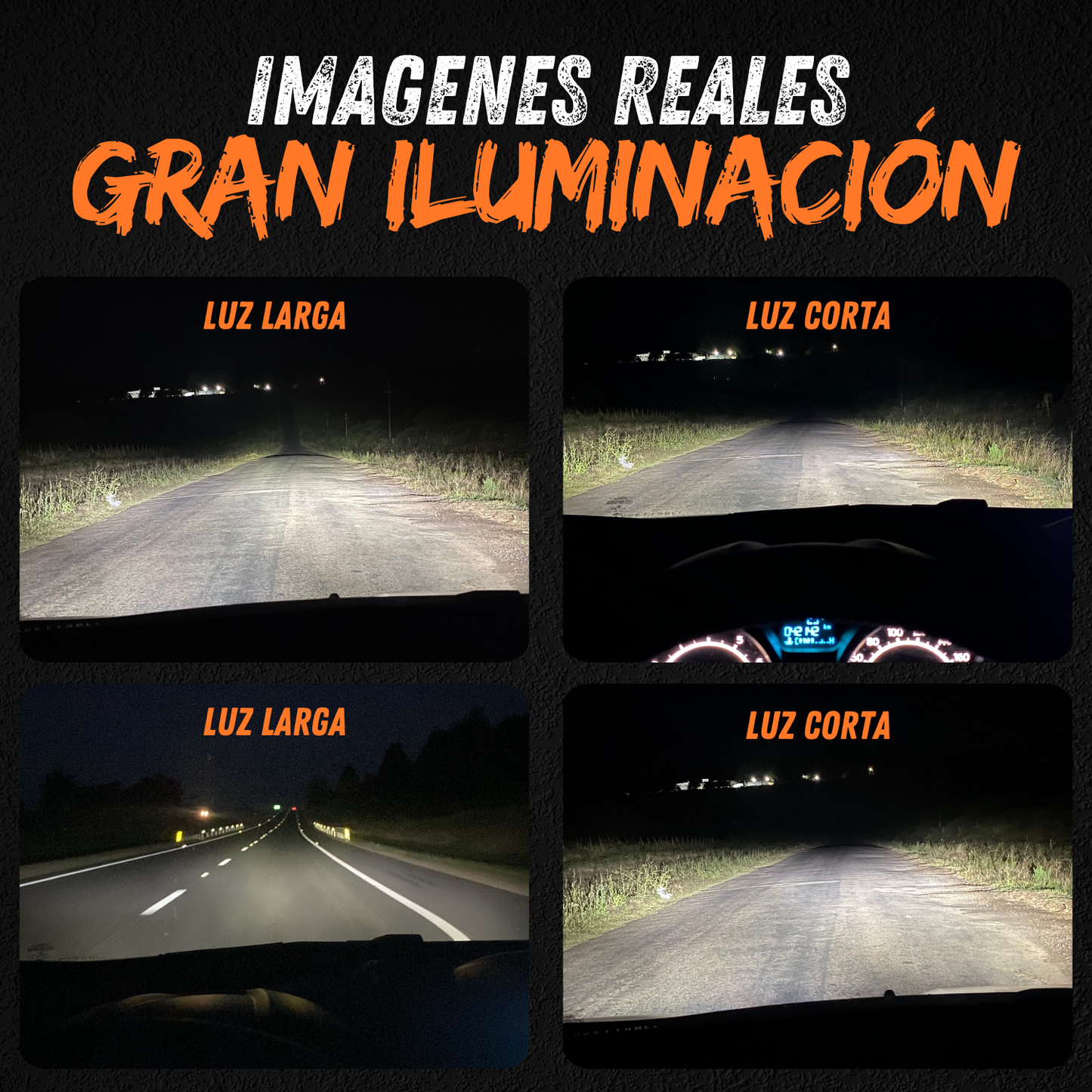 Kit Lámparas Cree Led Auto Ir100 Dakar Luces Led H1 H3 H4 H7 H8 H11 H27