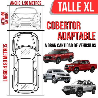 Funda Cubre Auto Impermeable Afelpada Cobertor De Auto