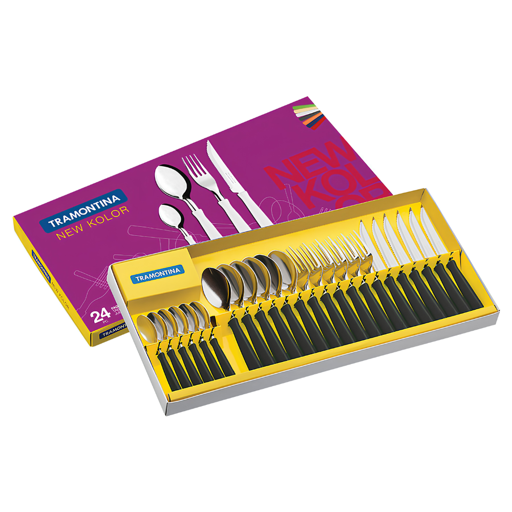 Set Cubiertos Tramontina Juego De Vajilla Cocina Acero Inoxidable